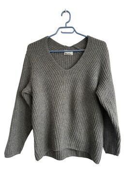 Acne Studios Grey Heavy Knit 100% Wool Sweater Sz Small
